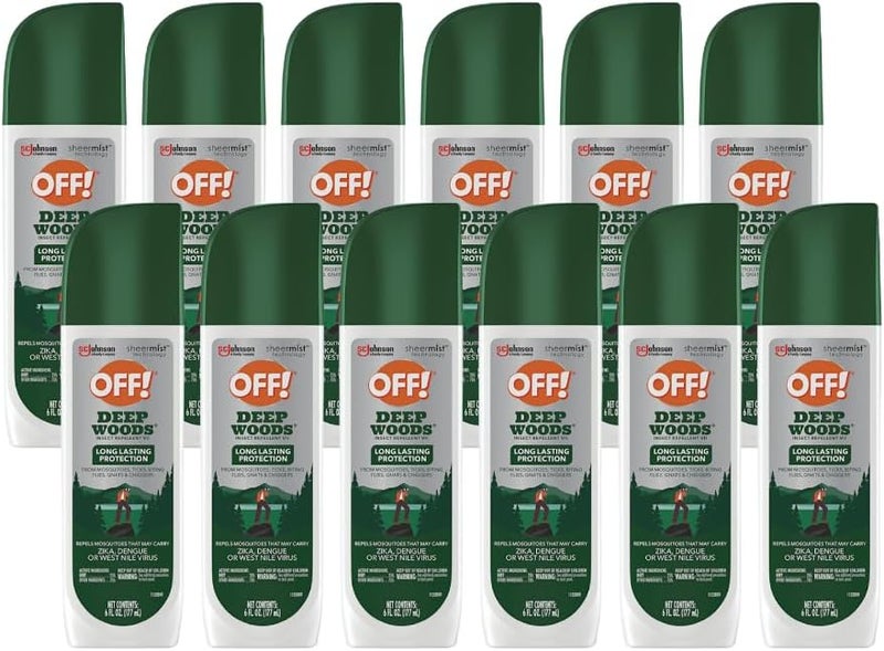 OFF! ! Deep Woods Insect Repellent VII Spritz, Bug Spray with Long Lasting Protection from Mosquitoes, 6 oz (Pack of 12) - Image 1