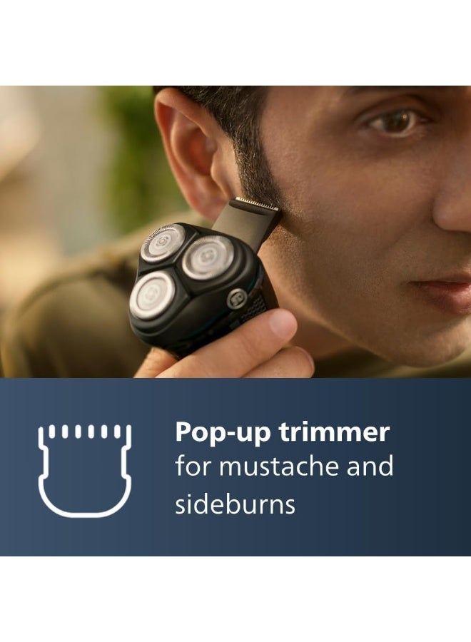 فيليبس Philips Shaver S3144/00 | Wet & Dry Use | Smooth, Comfortable Shave with SkinProtect Tech | 5D Pivot & Flex Heads, PowerCut Blades | 60min Cordless Use, Pop-Up Trimmer Included - Image 5