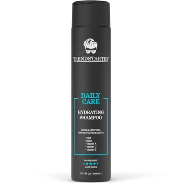 TRENDSTARTER - DAILY CARE - HYDRATING SHAMPOO (10.14 Fl.Oz) - Made with Aloe, Vitamin A, Vitamin C, and Vitamin E for Healthy Hair and Healthy Scalp - Launched 2024 - Image 1