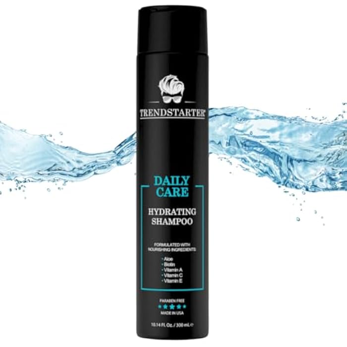 TRENDSTARTER - DAILY CARE - HYDRATING SHAMPOO (10.14 Fl.Oz) - Made with Aloe, Vitamin A, Vitamin C, and Vitamin E for Healthy Hair and Healthy Scalp - Launched 2024 - Image 2