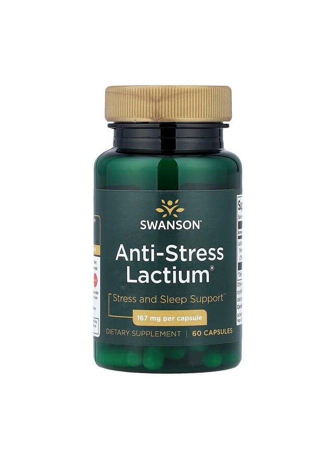 SWANSON Anti-Stress Lactium 167 mg 60 Capsules - Image 1