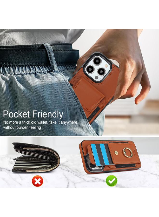 S-TOP Case For iPhone 14 Pro Elastic Card Bag Ring Holder Phone Case - Image 3