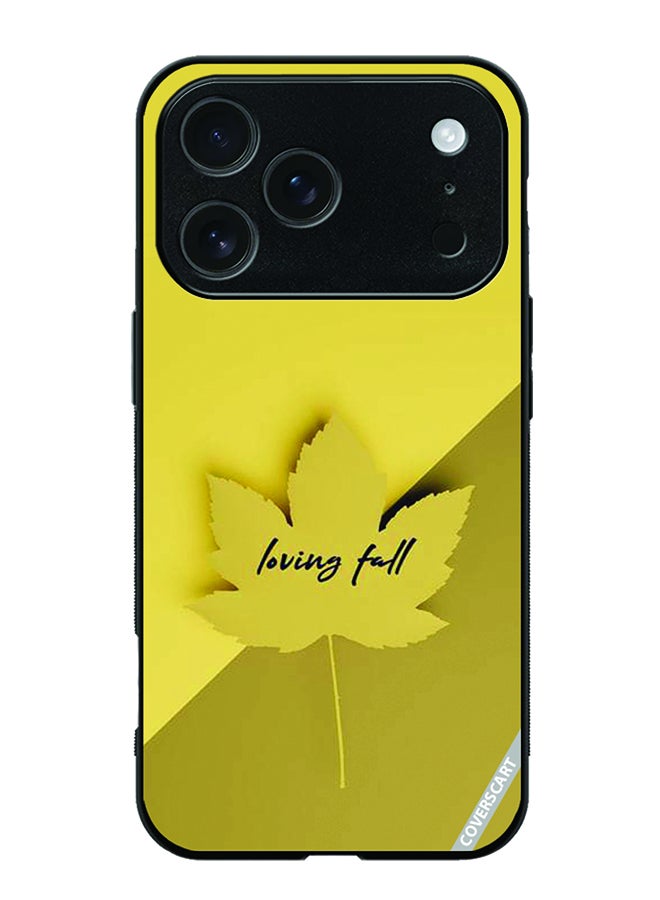 COVERSCART Protective Case Cover For Apple iPhone 17 Pro Max Loving Fall Design Yellow