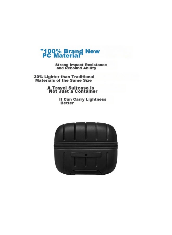 Ito Luggage Neat Suitcase, Trolley Case For Men And Women, Carry-on Luggage, 360° Wheels, Large Capacity, Obsidian Black, 22 Inches - Image 3