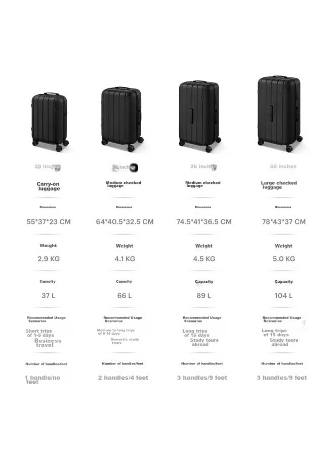 Ito Luggage Neat Suitcase, Trolley Case For Men And Women, Carry-on Luggage, 360° Wheels, Large Capacity, Obsidian Black, 22 Inches - Image 5