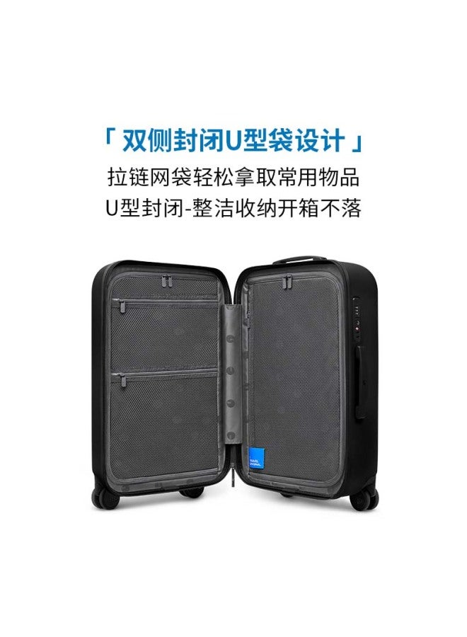 Ito Luggage Neat Suitcase, Trolley Case For Men And Women, Carry-on Luggage, 360° Wheels, Large Capacity, Obsidian Black, 22 Inches - Image 4