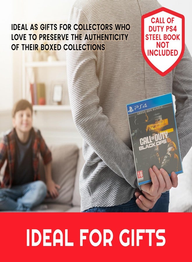 ايفورترو علبة عرض لألعاب PS3 وPS4 وPS5 من نوع SteelBook - علبة تخزين ألعاب فيديو قابلة للتحصيل، مقاومة للصدمات، بسماكة 0.40 مم (عبوة من 25 قطعة) - لحماية وعرض وحفظ مجموعتك من ألعاب الفيديو - Image 5