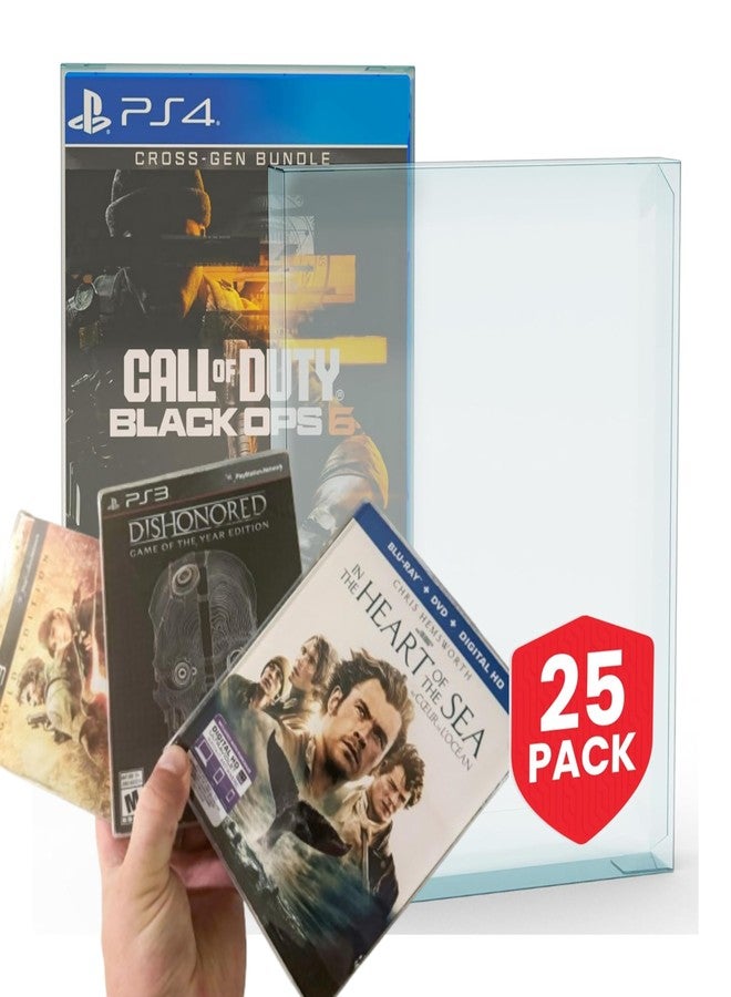 ايفورترو علبة عرض لألعاب PS3 وPS4 وPS5 من نوع SteelBook - علبة تخزين ألعاب فيديو قابلة للتحصيل، مقاومة للصدمات، بسماكة 0.40 مم (عبوة من 25 قطعة) - لحماية وعرض وحفظ مجموعتك من ألعاب الفيديو - Image 1