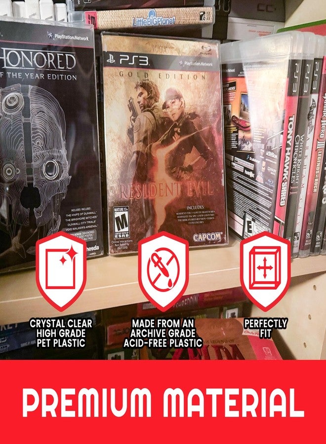 ايفورترو علبة عرض لألعاب PS3 وPS4 وPS5 من نوع SteelBook - علبة تخزين ألعاب فيديو قابلة للتحصيل، مقاومة للصدمات، بسماكة 0.40 مم (عبوة من 25 قطعة) - لحماية وعرض وحفظ مجموعتك من ألعاب الفيديو - Image 4