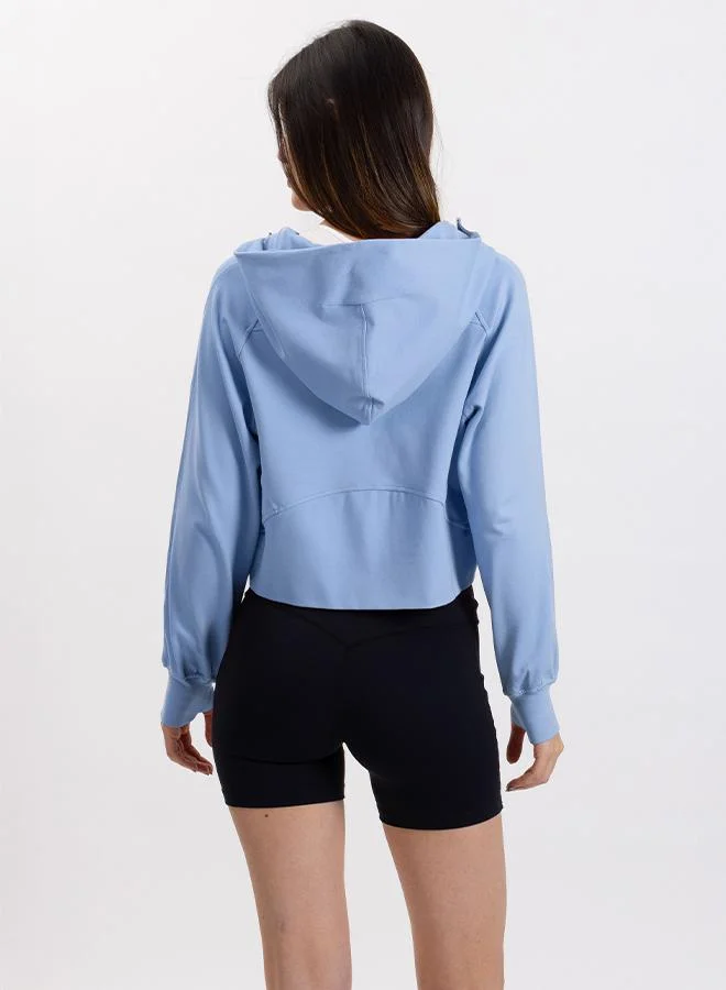 SHAPES CROPPED HOODIE JACKET
