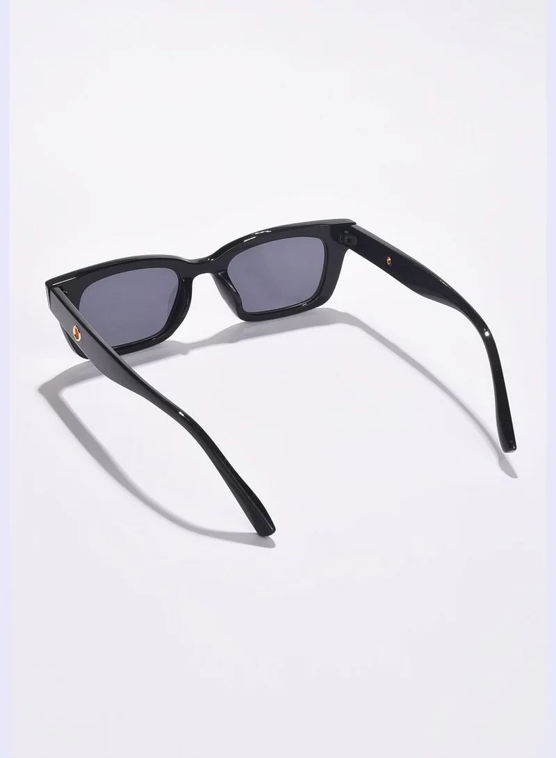 Haute Sauce Women Grey Lens Black Butterfly Sunglasses