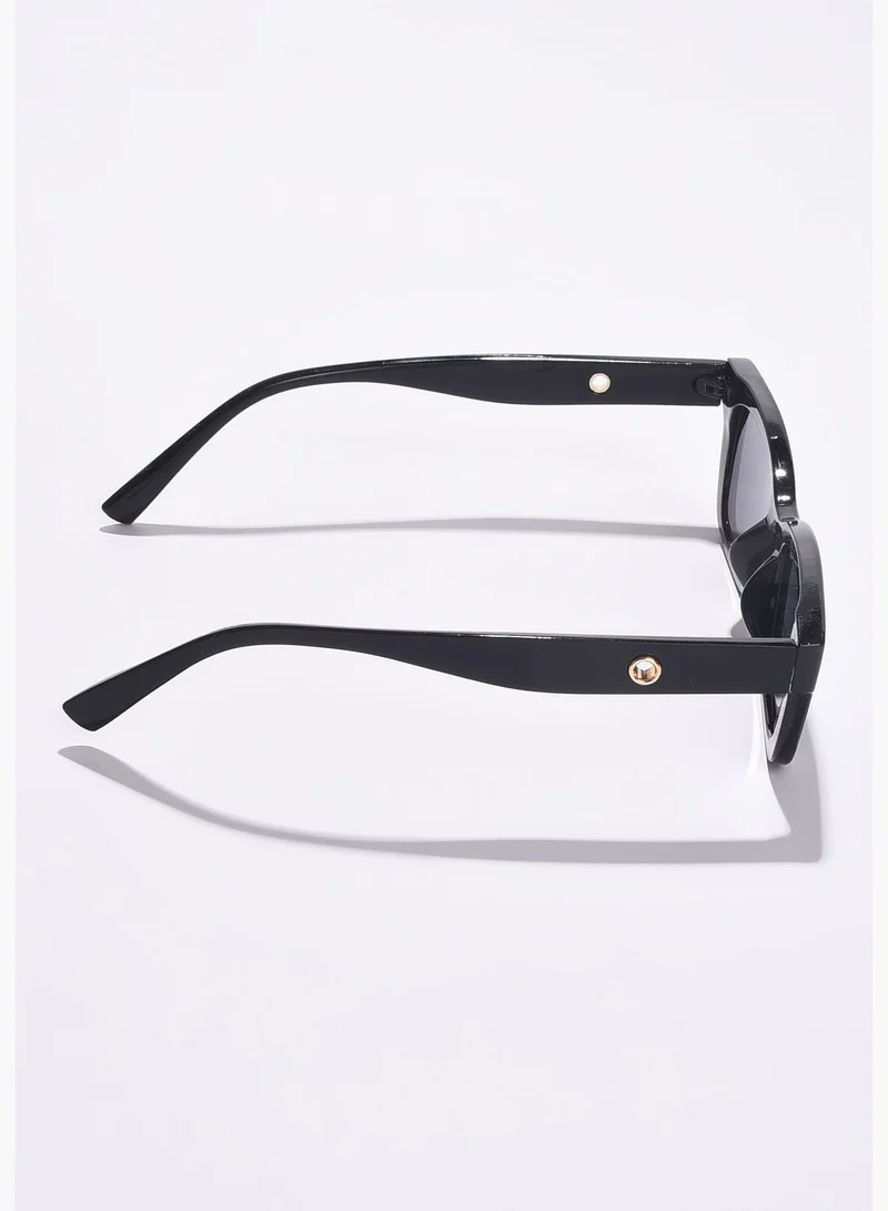 Haute Sauce Women Grey Lens Black Butterfly Sunglasses