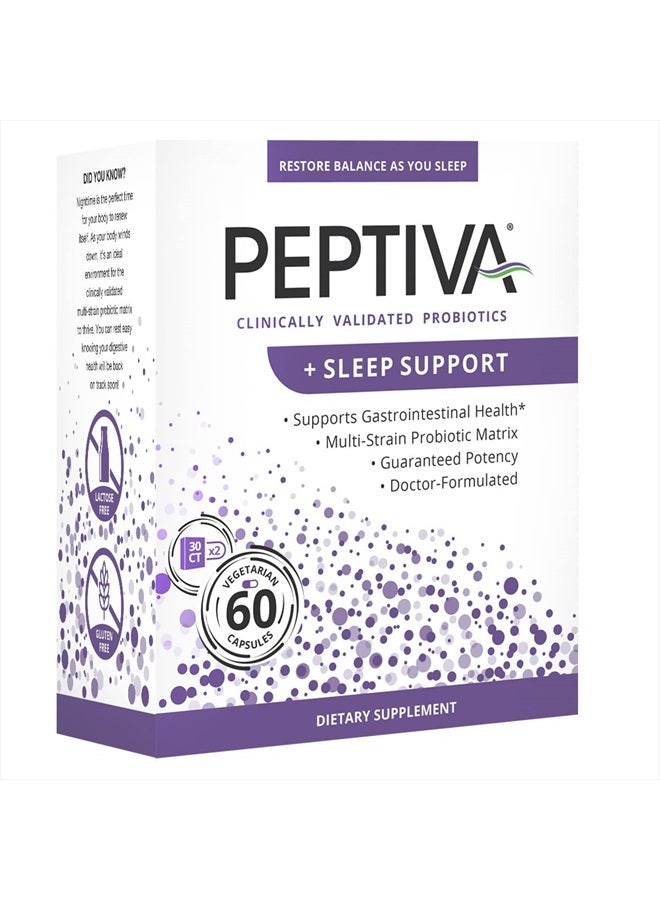 Peptiva 26 Billion CFU Probiotic and Sleep Support - Clinically Validated Multi-Strain Probiotic - Lactobacillus and Bifidobacterium, Melatonin - 60 Count - Image 3