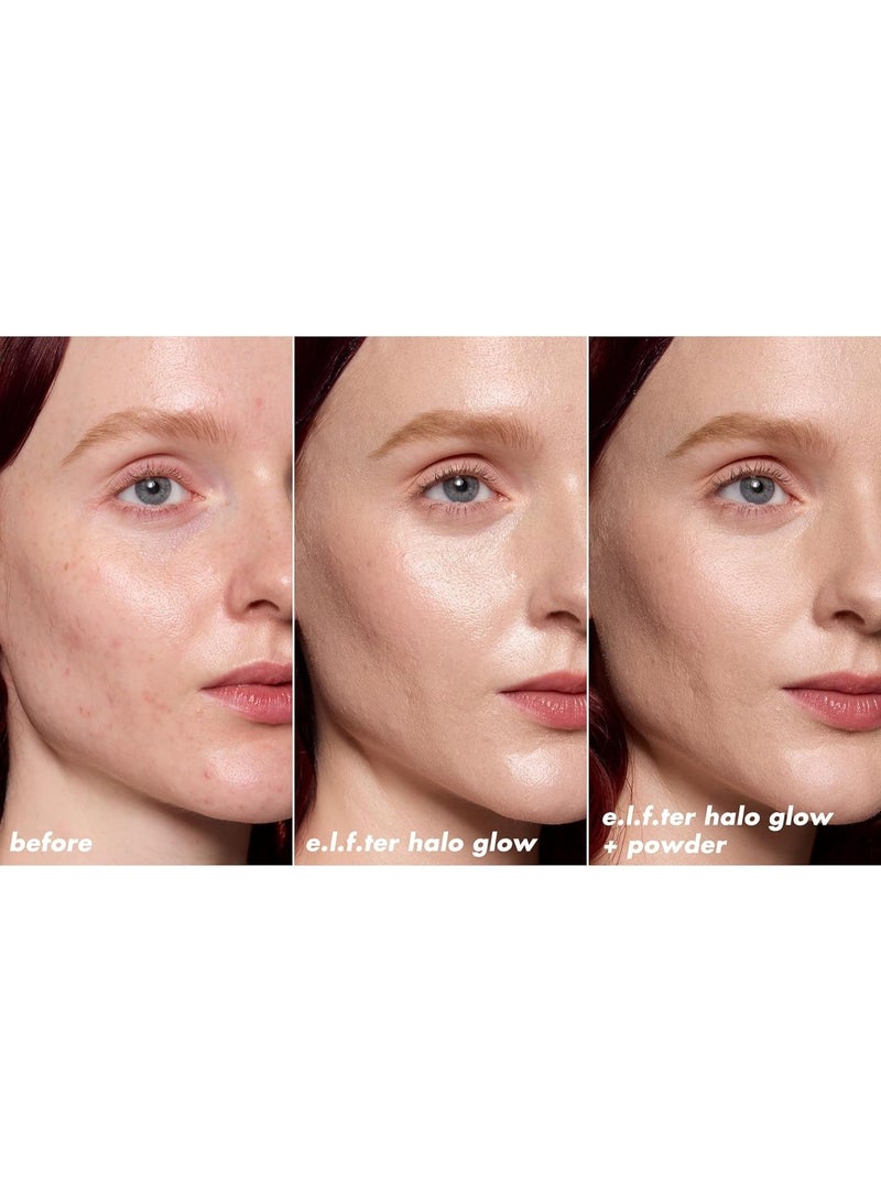 elf Halo Glow Powder Filter, Ultra-fine Finishing Powder, Smooths The Look of Pores & Fine Lines, Creates A Soft-Focus Glow, Fair Neutral Cool - Image 3