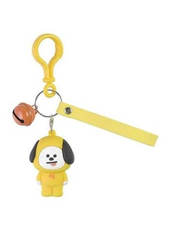 Bts Bulletproof Boy Cute Character Creative Keychain With Hook And Yellow Strap