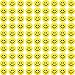 Vinsot 100 Pcs Stress Balls Bulk Smile Face 2 Inch Funny Stress Relief Balls Mini Foam Toys for Easter Basket Stuffers Finger Exercise School Prizes Party Bag FillersYellow - Image 4
