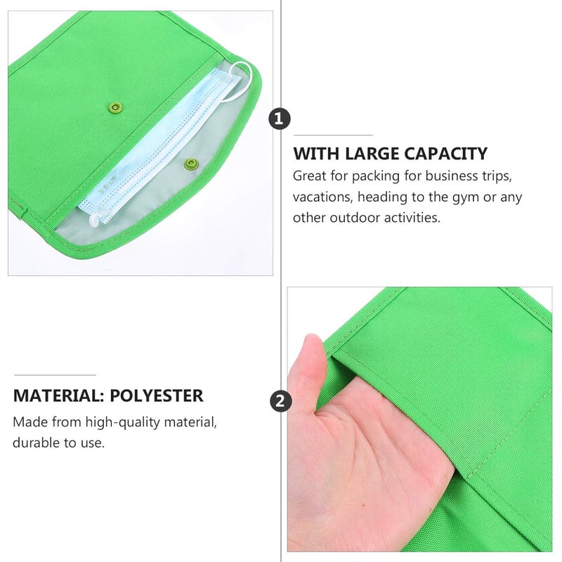 4Pcs Reusable Travel Organizer Bag Set For Masks Makeup Accessories Storage Pouch - Image 5