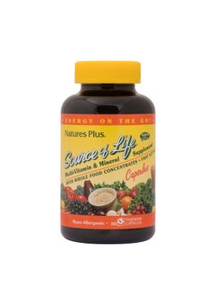 Nature's Plus Naturesplus Source Of Life Multivitamin 180 Vegetarian Capsules Whole Food Multivitamin & Mineral Supplement Supports General Health Energy Booster Glutenfree 20 Servings  - Image 2