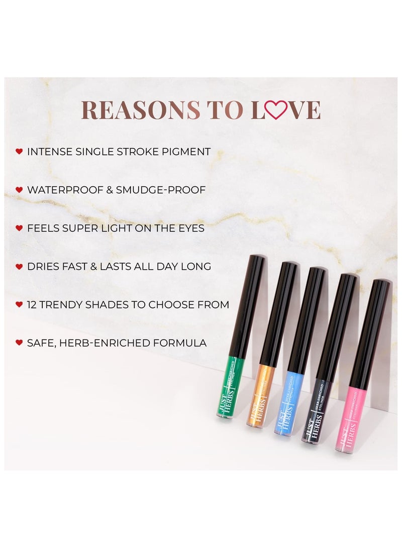 جاست هيربز كحل عيون عضوي غني ومقاوم للماء بزيت الجوجوبا وفيتامين هـ | سموكي فحم ٢٫٥ مل - Image 3