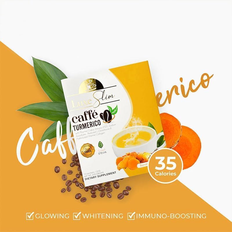 Luxe Slim Caffe Turmerico, 21g x 10 Sachets - Image 4