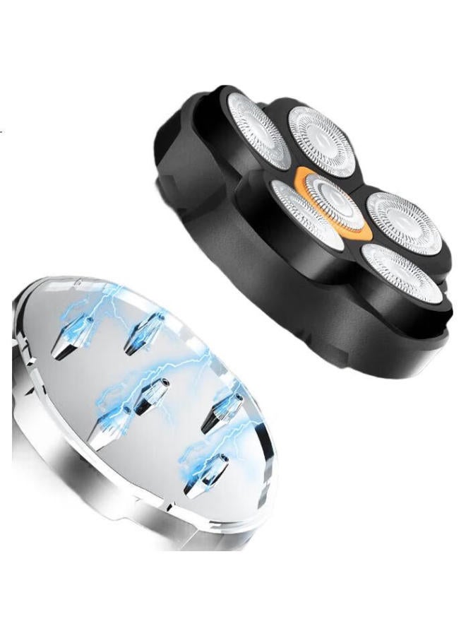 One Hair Clipper For Shaving Head, Men'S Electric High-Power Shaver, Adult Self-Service Hair Clipper With Magnetic Six-Blade Heads, Fully Washable Head Shaving Tool Fk-8760 - Image 3