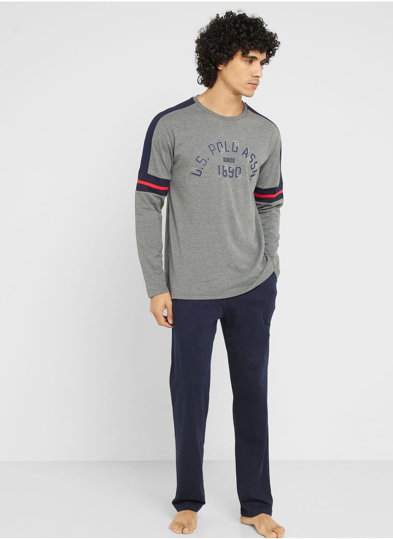 U.S. Polo Assn. - Crew Neck T-Shirt Pyjama Set - Image 1