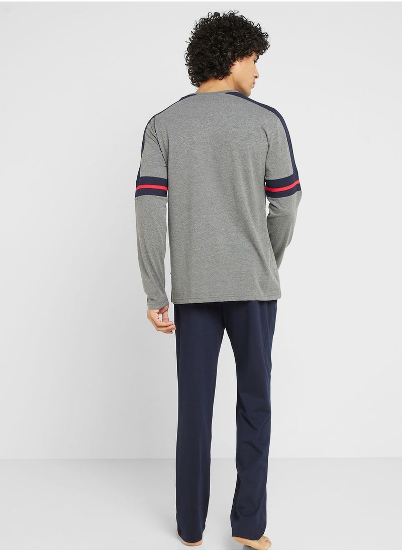 U.S. Polo Assn. - Crew Neck T-Shirt Pyjama Set - Image 1