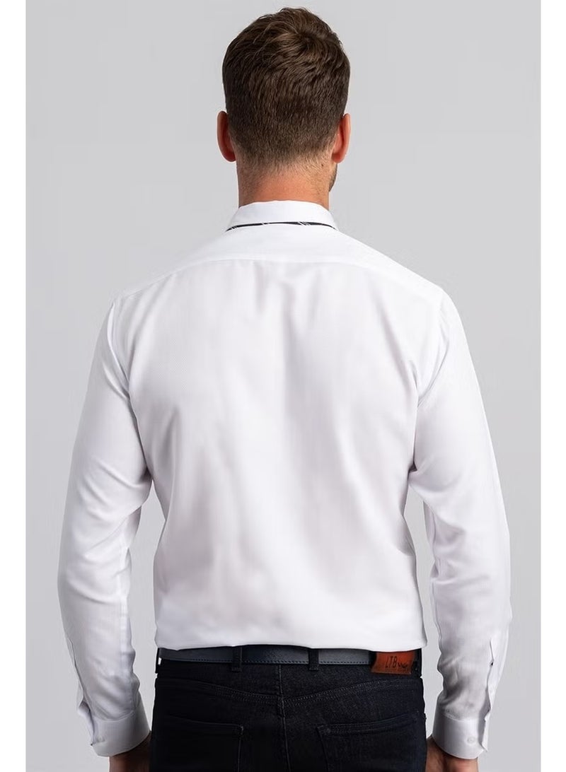 Tudors Modern Slim Fit Slim Fit White Men's Shirt - Image 4