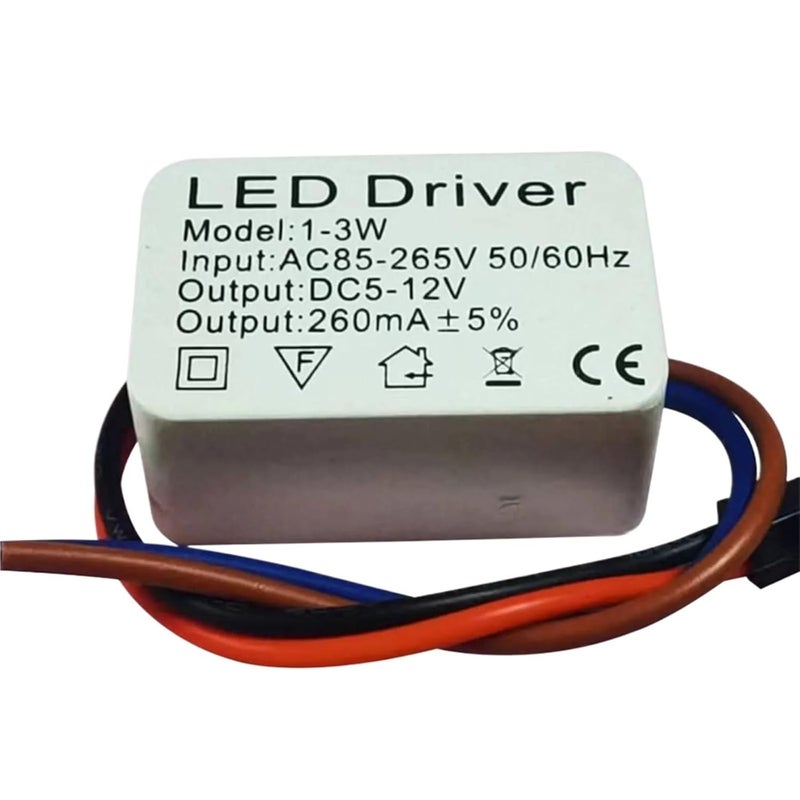 سائق LED محول طاقة ثابت التيار لشريط الضوء 1 3W - Image 1
