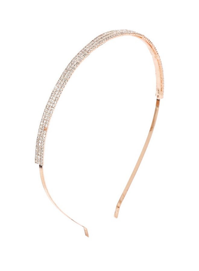 YouBella Jewellery Hair Band Hair Accessories for Girls and Women (Rose Gold) - Image 1