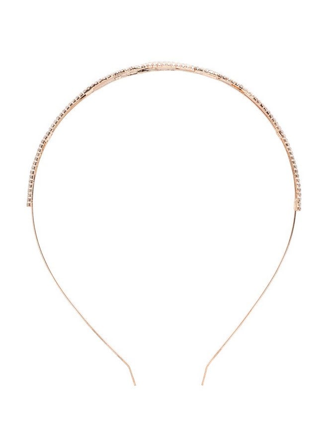 YouBella Jewellery Hair Band Hair Accessories for Girls and Women (Rose Gold) - Image 3