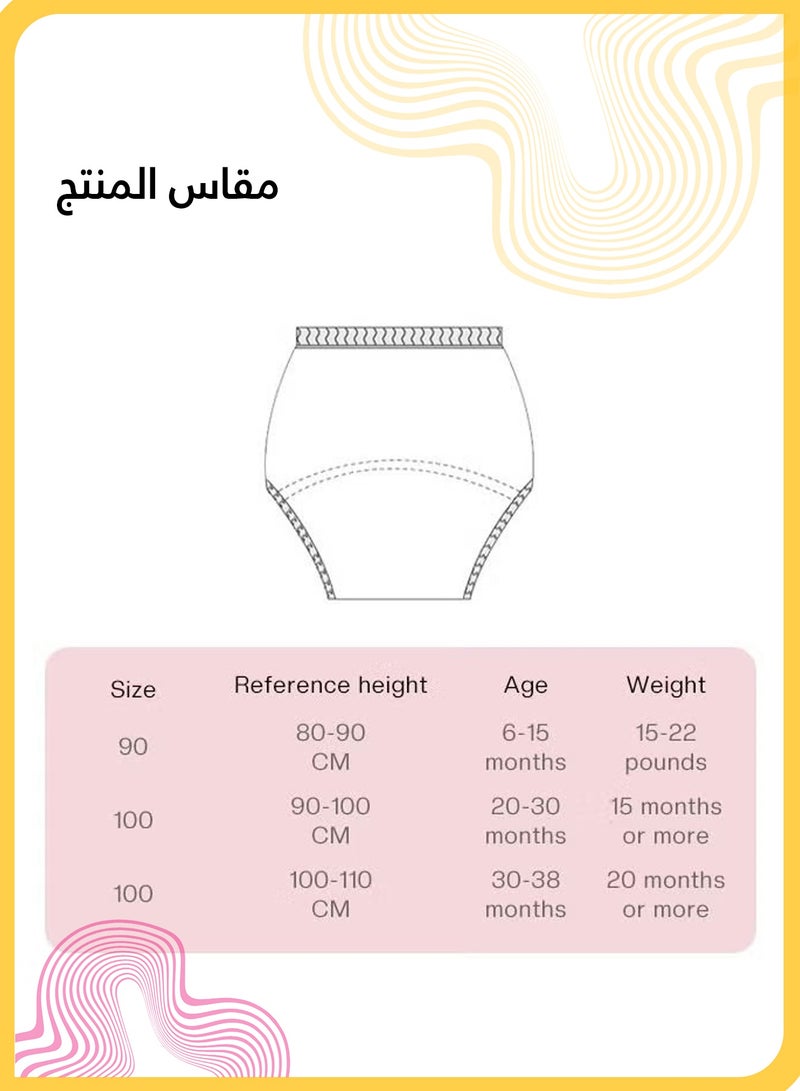 She&Little 4 Pack Cotton Potty Training Pants, Reusable Leakproof Underwear for Toddler Boys and Girls, Upgraded Absorbent Toilet Learning Shorts for Summer Use  - Image 5