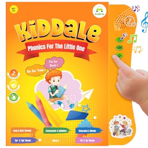 Kiddale’s Phonics Sound Book for Kids | Musical Phonetic Learning with Audio | Learn Letter Sounds & Early Reading | Intelligent, Smart, Talking| Ideal Gift for Children 2–7 Years - Image 1