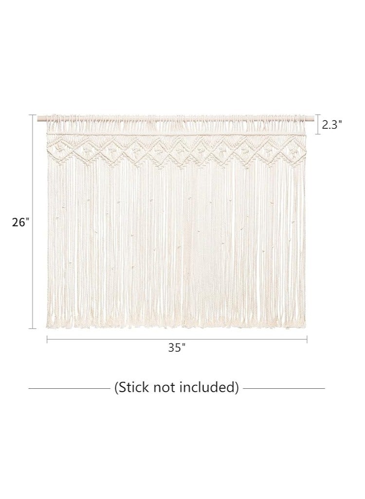 انتيكيانو ستارة ماكراميه معلقة على الحائط بتصميم بوهو منسوج - 89x66 cm - Image 5