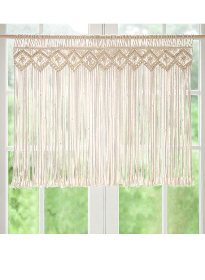 انتيكيانو ستارة ماكراميه معلقة على الحائط بتصميم بوهو منسوج - 89x66 cm - Image 1