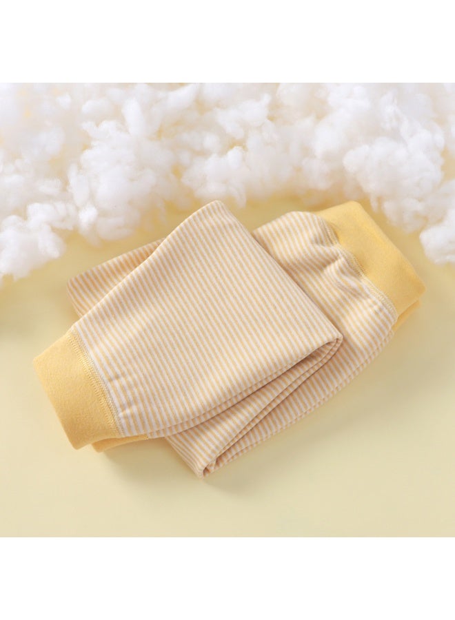 Children's Clothing Single Autumn Trousers Are Warm And Versatile, Stripesd Loose, Boys And Girls, Kidsren's Models, De Rong, Thickeneded, Cold-proof, Elastic, Medium And Large