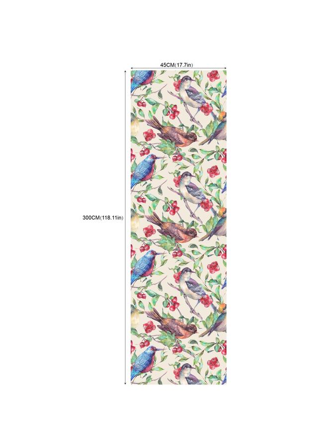 Bluejw Green Plant Flower Self-adhesive Wallpaper Wallpaper Removable Wallpaper Living Room Background Transformation Wall Sticker RW158-180 - Image 1