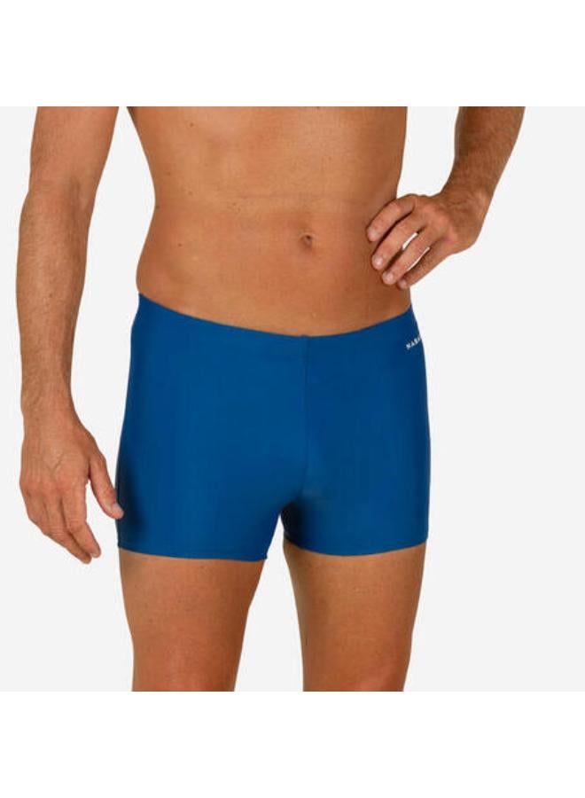 NABAIJI Men's Swimming Swim Shorts - Boxer 100 Basic -Blue - Image 1