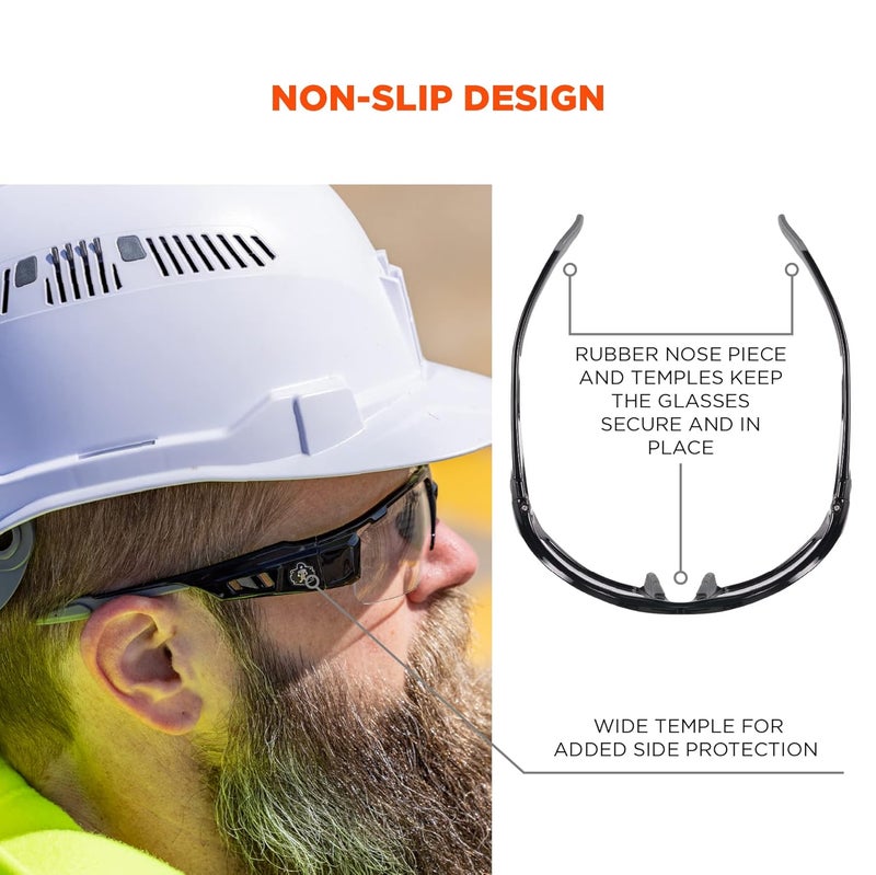 Ergodyne Skullerz DAGR Anti Scratch Safety Glasses AntiFog ANSI z871 - Image 4