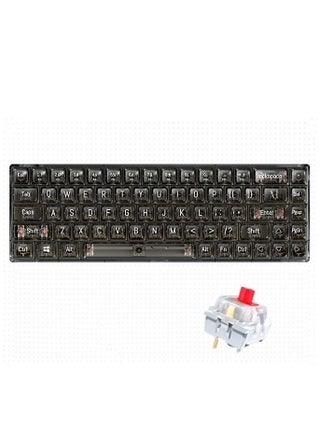 Transparent Gaming Keyboard,68 Keys USB Wired Mechanical Keyboard with Transparent PBT Keycaps and RGB Side Light for Office Gaming,Suitable for PC/Ps4/Xbox Gamers,Red Switch - pzsku/Z0AE91C16927C7260210FZ/45/1744016152/062d796e-5cfb-42a1-b646-a1209b6a371b
