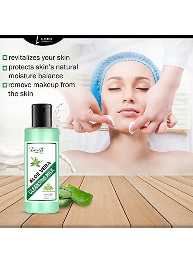 LUSTER Aloe Vera & Organic Coconut & Fruitamin Extra Care Cleansing Milk | Combo | Makeup Remover | Face Cleanser (Paraben & Sulfate Free) 210 Ml (Pack Of 3) - Image 4