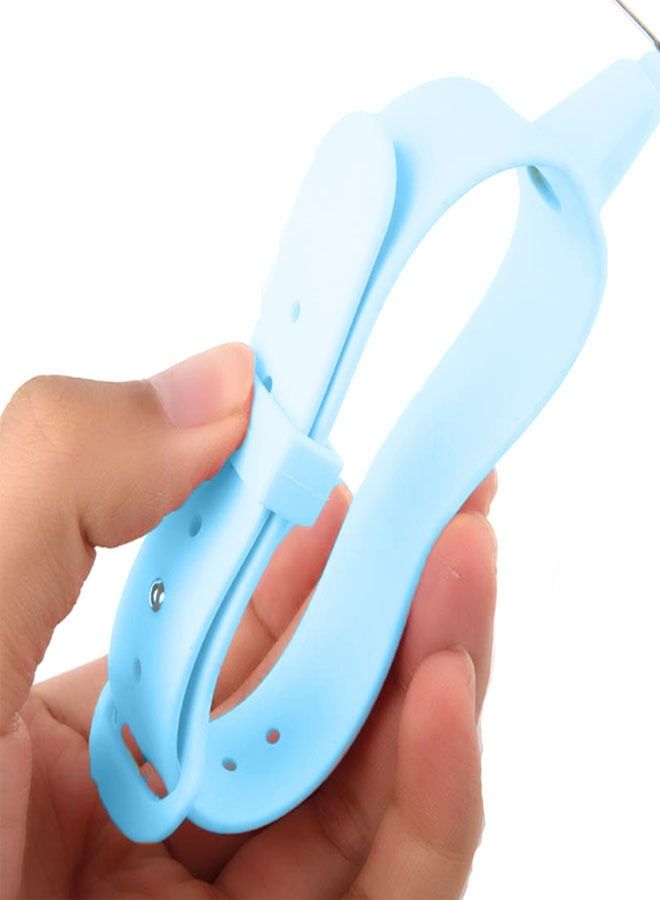 لعبة ريشة على شكل طوق قطة مع عصا تفاعلية لإثارة اهتمام القطط (أزرق) - Image 3