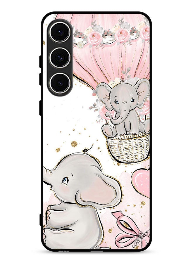 Covernex غطاء حماية لجهاز سامسونج جالاكسي A56 5G بفن الأفيال الصغيرة - Image 1