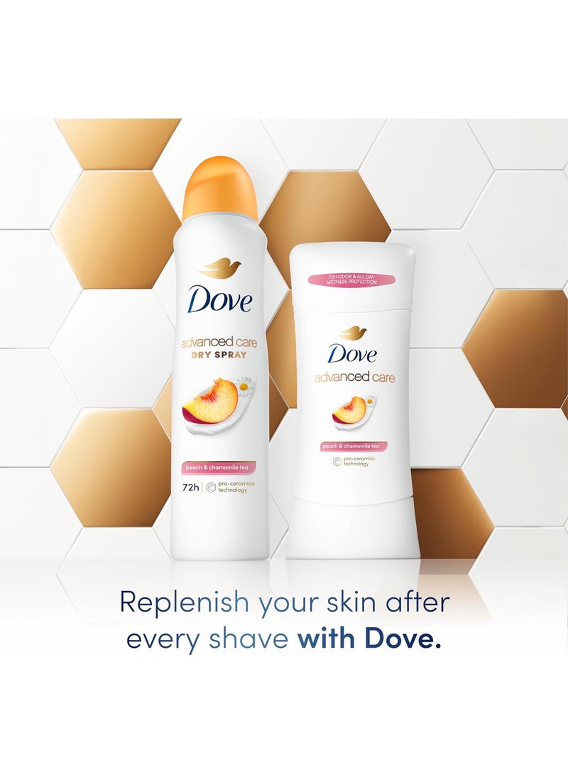 Dove Advanced Care Antiperspirant Stick for Women 48H Sweat And Odour Protection Peach & Chamomile Tea With Pro-Ceramide Technology 74 G - Image 3