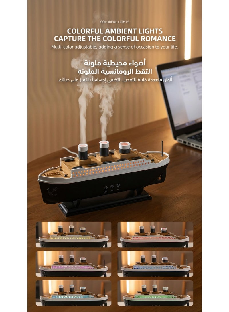 Warwick 250ml Ultrasonic Aroma Diffuser Essential Oil Humidifier, 2-in-1 Air Humidifier & Aroma Diffuser, Remote Control, Timer Function, LED Light, Auto Power Off, Dual Mist Modes - Image 3