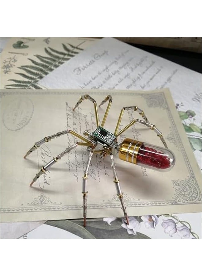 جيني احجية معدنية ثلاثية الابعاد للحشرات، 90 قطعة من نموذج الدوائر الميكانيكية والعنكبوت من ستيمبنك هدايا للبالغين (اصدار المجموعة/احمر)، KOS30162F141MZQG - Image 5