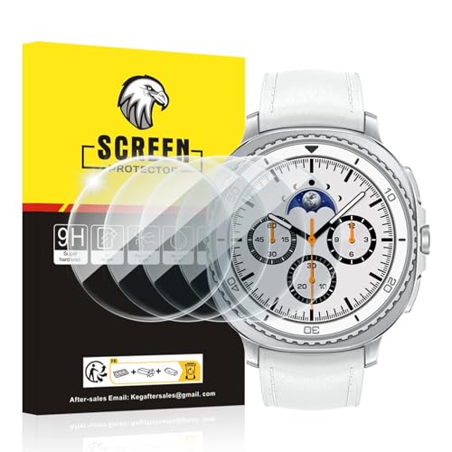 SPGUARD Samsung Galaxy Watch 8 Classic Screen Protector [4 Pack] Tempered Glass for Galaxy Watch 8 Classic 46mm - Anti-Scratch, Bubble-Free, HD Clear Film (Compatible with Samsung Galaxy Watch8 Classic 46mm Only) - Image 1
