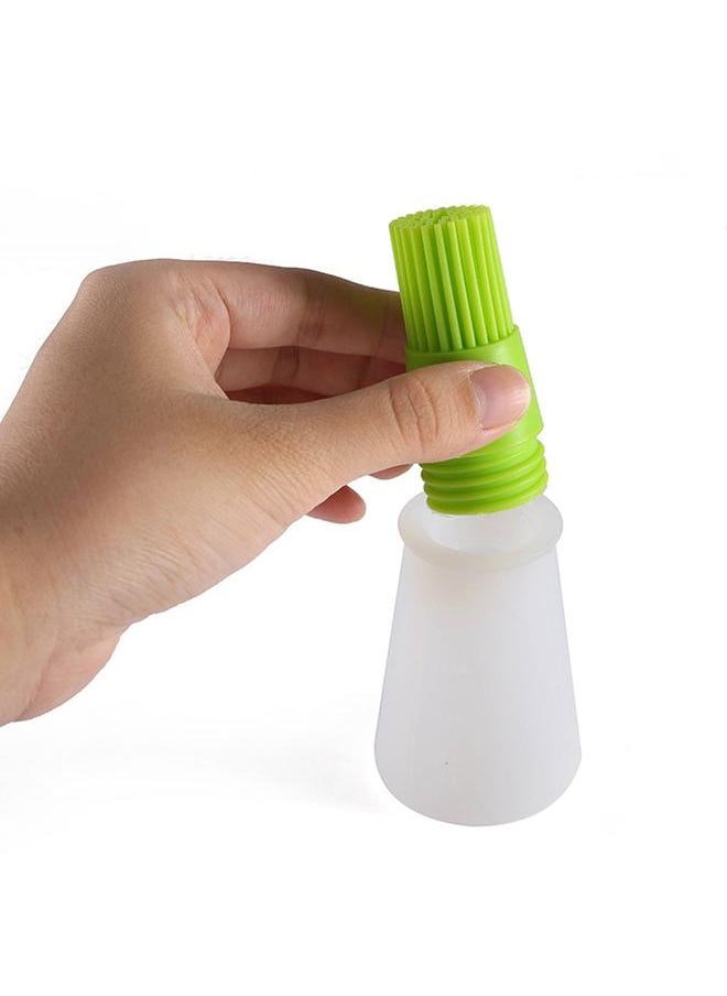 Thoraya - Silicone Oil Bottle Brush BBQ Pastry Basting Brushes Grill Barbecue Sauce Bottle Brush for Cooking Green - Image 1