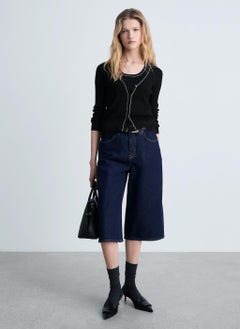 MANGO Casual V-Neck Knitted Cardigan  - Image 4