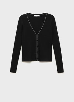 MANGO Casual V-Neck Knitted Cardigan  - Image 5